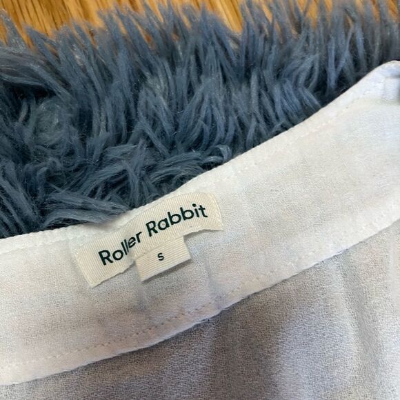 ROLLER RABBIT White Maxi Kaftan Dress Tassel Size S - Picture 4 of 6